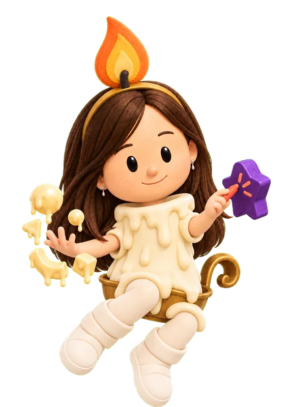 Rebekah Farr drawn as a chunky cartoon kid mid-play in the Backyard Designers yard